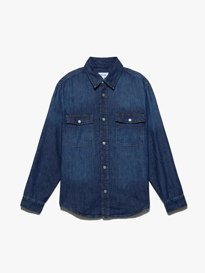 Men Jackets and Shirts FRAME Denim Shirt 8212 California