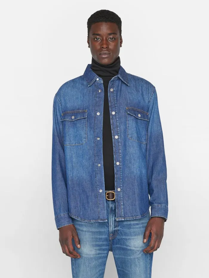 Men Jackets and Shirts FRAME Denim Shirt 8212 California Men Jackets and Shirts FRAME Denim Shirt 8212 California