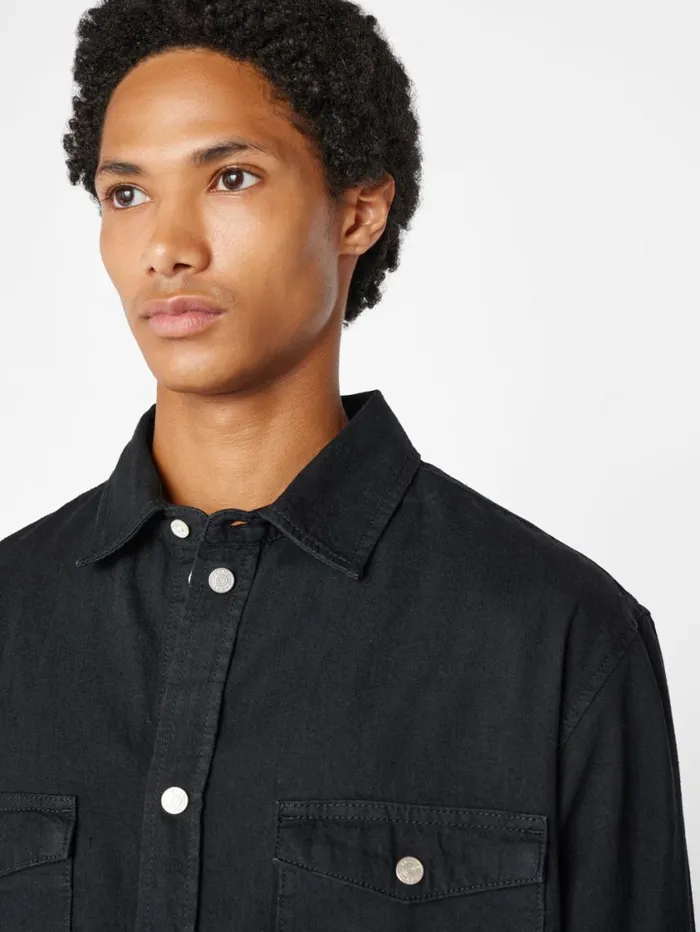 Men Jackets and Shirts FRAME Denim Shirt 8212 Noir Men Jackets and Shirts FRAME Denim Shirt 8212 Noir