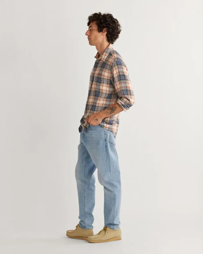 Men LONGSLEEVE DAWSON LINEN SHIRT Rustgraphitestone Plaid Pendleton Shirts