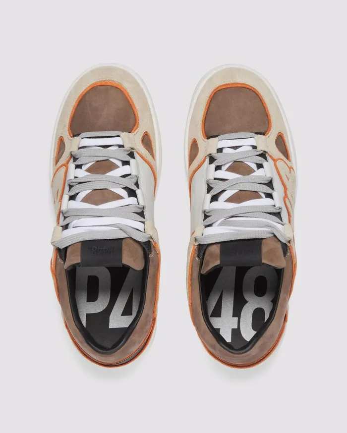 Men Low Tops P448 George Espresso Graffiti