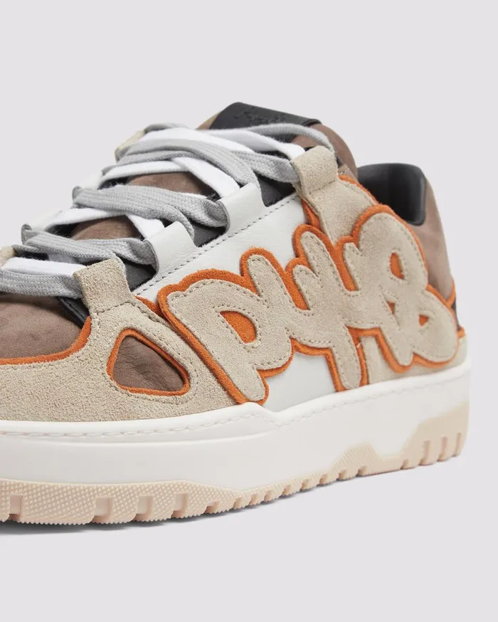 Men Low Tops P448 George Espresso Graffiti Men Low Tops P448 George Espresso Graffiti