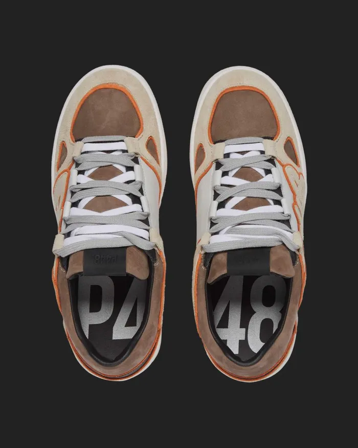 Men Low Tops P448 George Espresso Graffiti Men Low Tops P448 George Espresso Graffiti