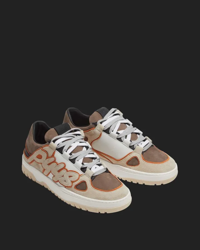 Men Low Tops P448 George Espresso Graffiti Men Low Tops P448 George Espresso Graffiti