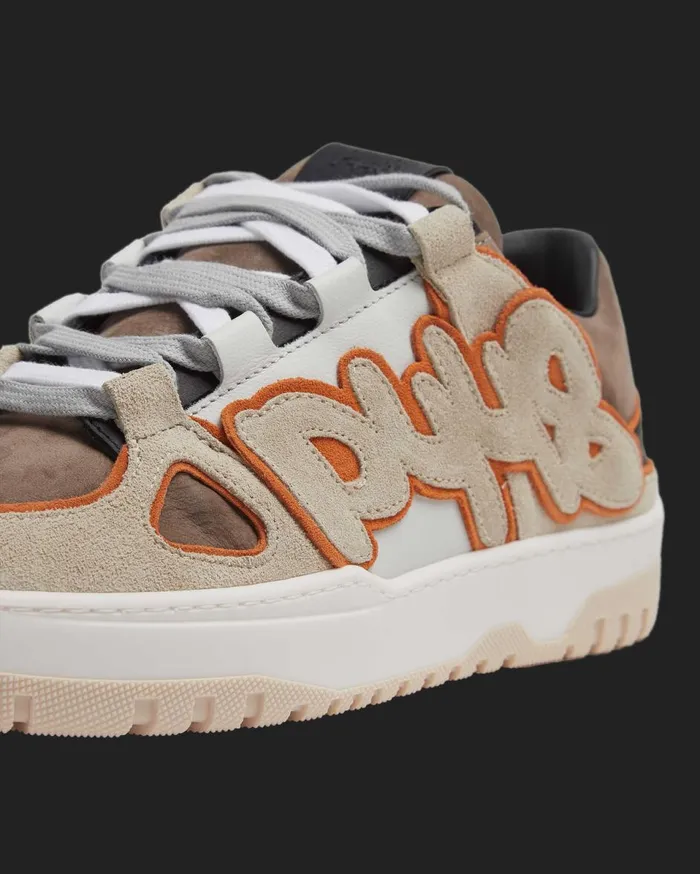 Men Low Tops P448 George Espresso Graffiti Men Low Tops P448 George Espresso Graffiti