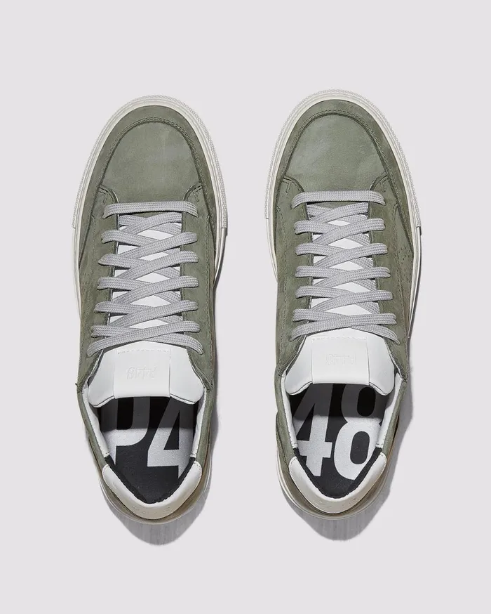 Men Low Tops P448 Soho ArmyWhite