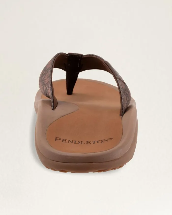 Men MENS HARDING FLIP FLOPS Brown Pendleton Shoes and Sandals