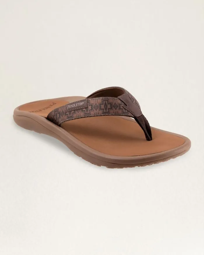 Men MENS HARDING FLIP FLOPS Brown Pendleton Shoes and Sandals