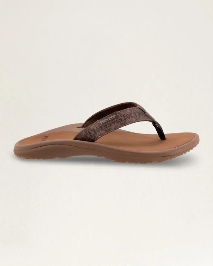 Men MENS HARDING FLIP FLOPS Brown Pendleton Shoes and Sandals