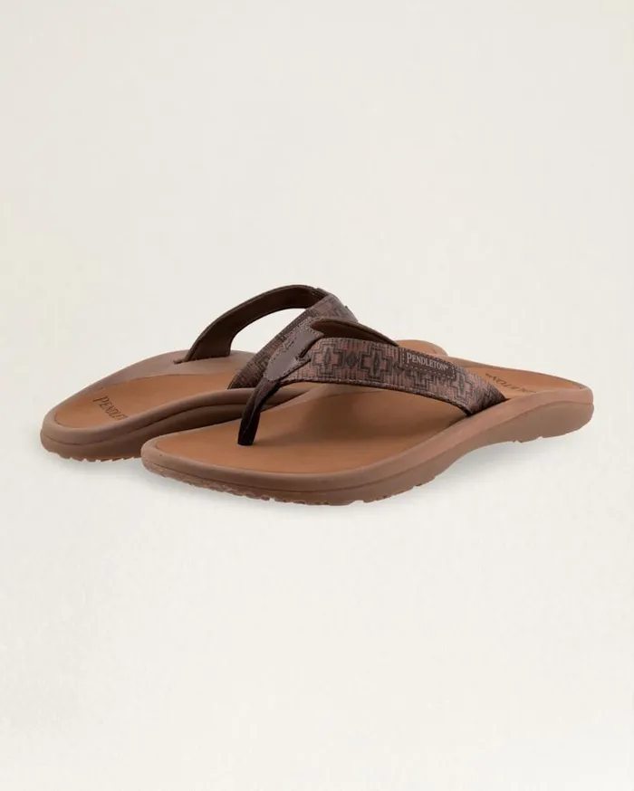 Men MENS HARDING FLIP FLOPS Brown Pendleton Shoes and Sandals