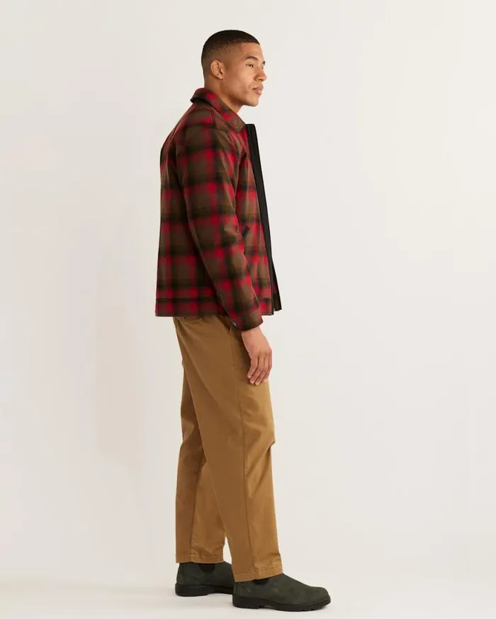 Men MT HOOD JACKET Redolive Plaid Pendleton Jackets and Coats