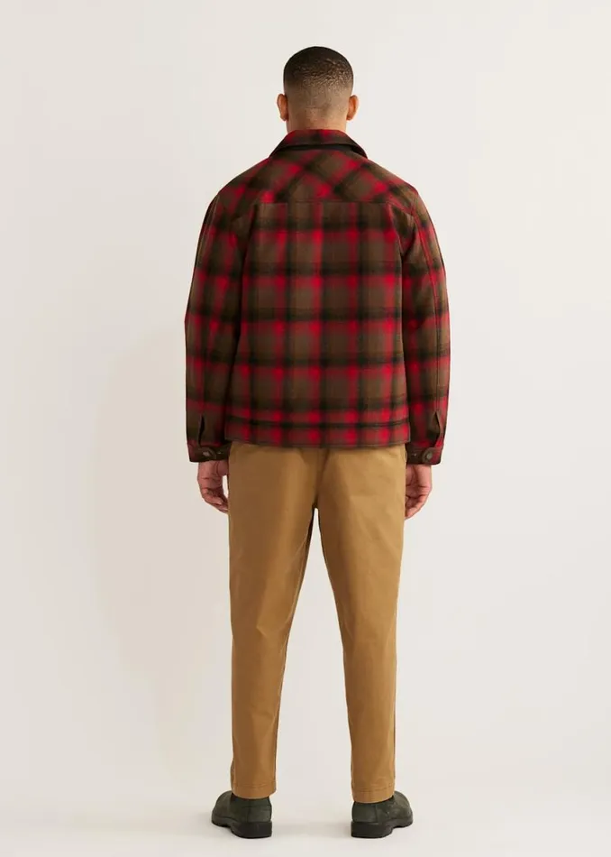 Men MT HOOD JACKET Redolive Plaid Pendleton Jackets and Coats