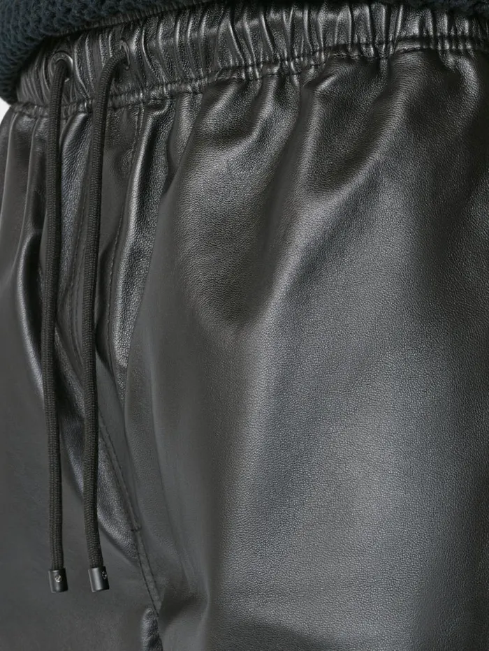 Men Pants and Shorts FRAME Leather Short 8212 Noir Men Pants and Shorts FRAME Leather Short 8212 Noir