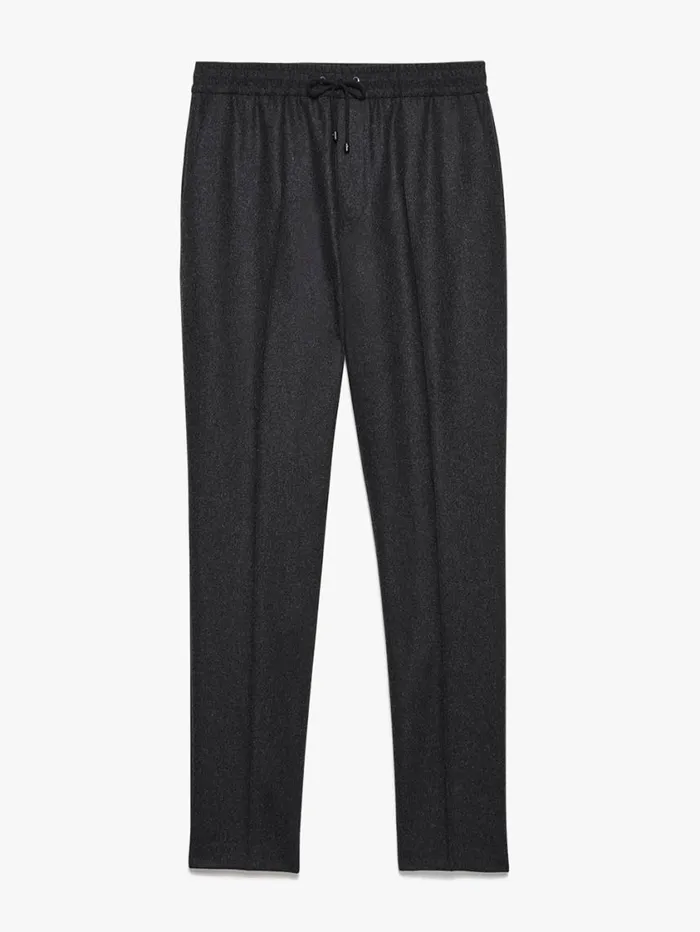 Men Pants and Shorts FRAME Modern Flannel Travel Pant 8212 Charcoal Grey