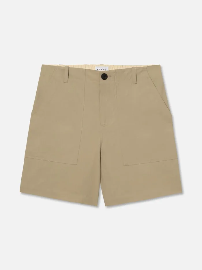 Men Pants and Shorts FRAME Patch Traveler Short 8212 Dark Beige