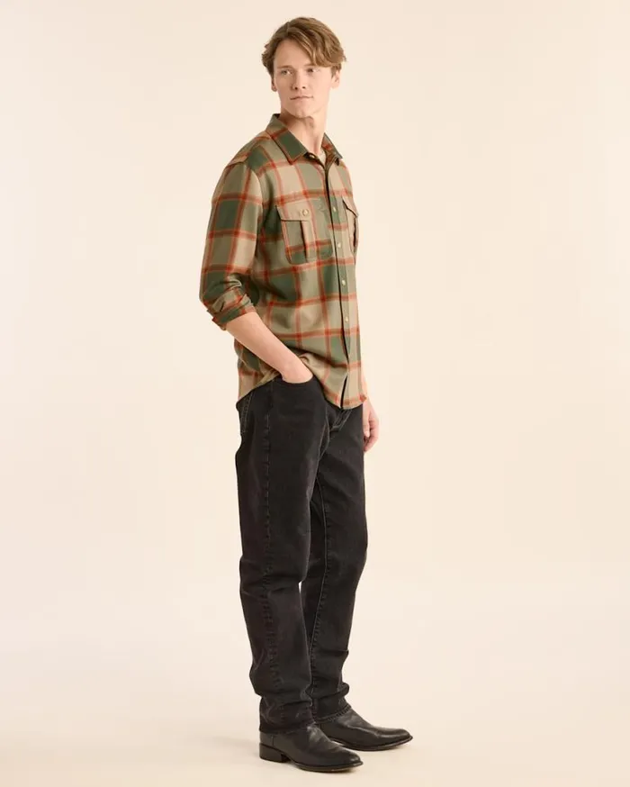 Men PLAID HARRISON MERINO SHIRT Greengold Plaid Pendleton Shirts
