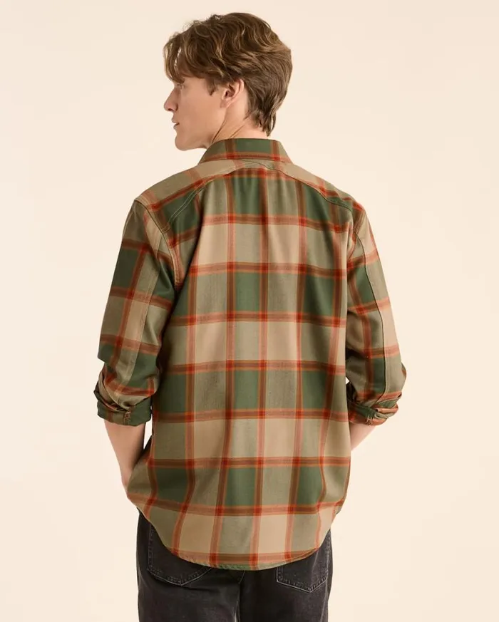 Men PLAID HARRISON MERINO SHIRT Greengold Plaid Pendleton Shirts