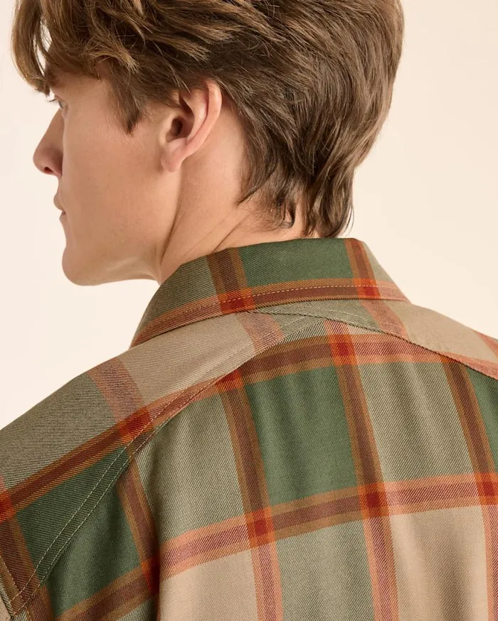 Men PLAID HARRISON MERINO SHIRT Greengold Plaid Pendleton Shirts