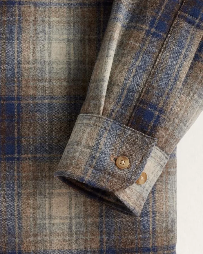 Men PLAID LODGE SHIRT Black Watch Tartan Pendleton Shirts