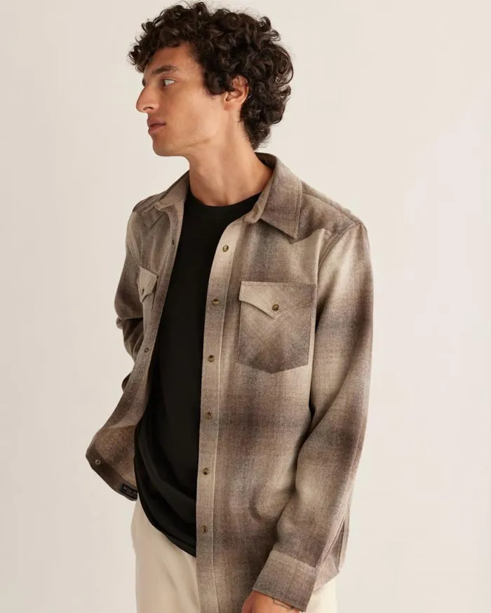 Men PLAID SNAPFRONT WESTERN CANYON SHIRT Coppergrey Ombre Pendleton Shirts