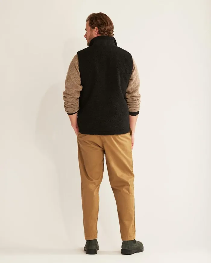 Men RIDGELINE BERBER FLEECE VEST Olive Camp Stripe Pendleton Jackets and Coats