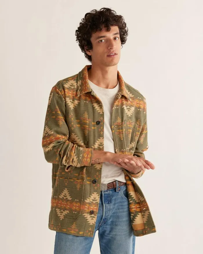 Men RIFT COTTON OVERSHIRT Sage Rancho Arroyo Pendleton Jackets and Coats