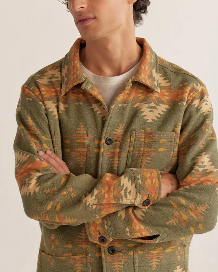 Men RIFT COTTON OVERSHIRT Sage Rancho Arroyo Pendleton Jackets and Coats
