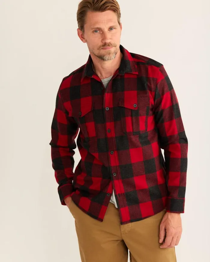 Men SCOUT SHIRT Redoxford Buffalo Check Pendleton Shirts