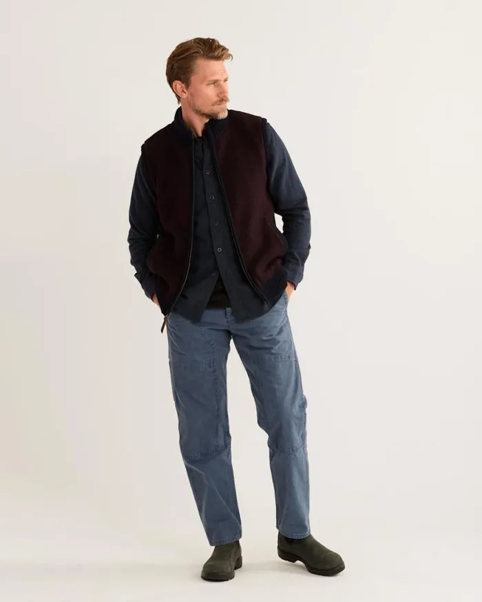 Men SHETLAND COLLECTION SWEATER VEST Mahoganytaupe Pendleton Sweaters