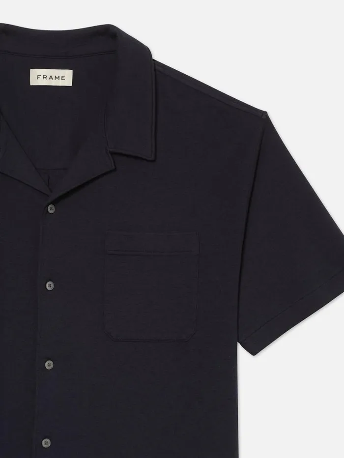 Men Shirts FRAME Duo Fold Relaxed Shirt 8212 Navy