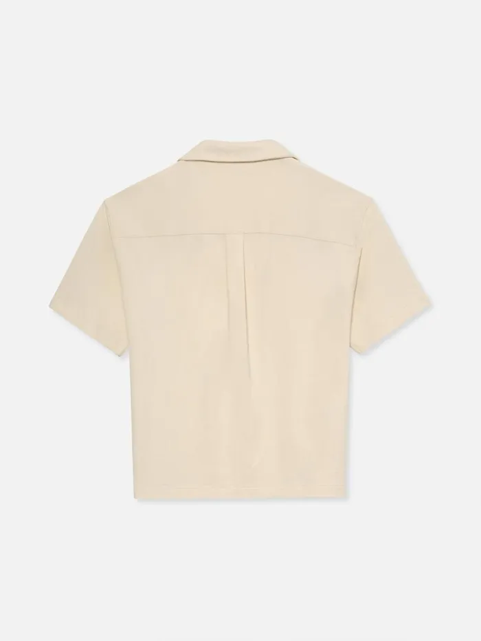 Men Shirts FRAME Duo Fold Relaxed Shirt 8212 White Sand