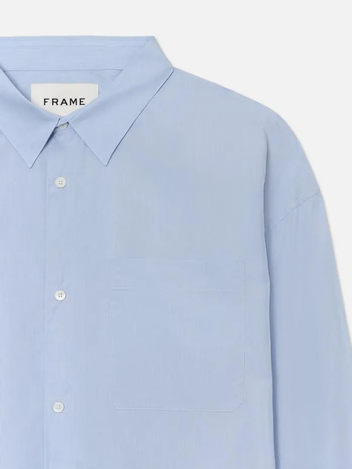 Men Shirts FRAME Relaxed Cotton Shirt 8212 Light Blue Men Shirts FRAME Relaxed Cotton Shirt 8212 Light Blue