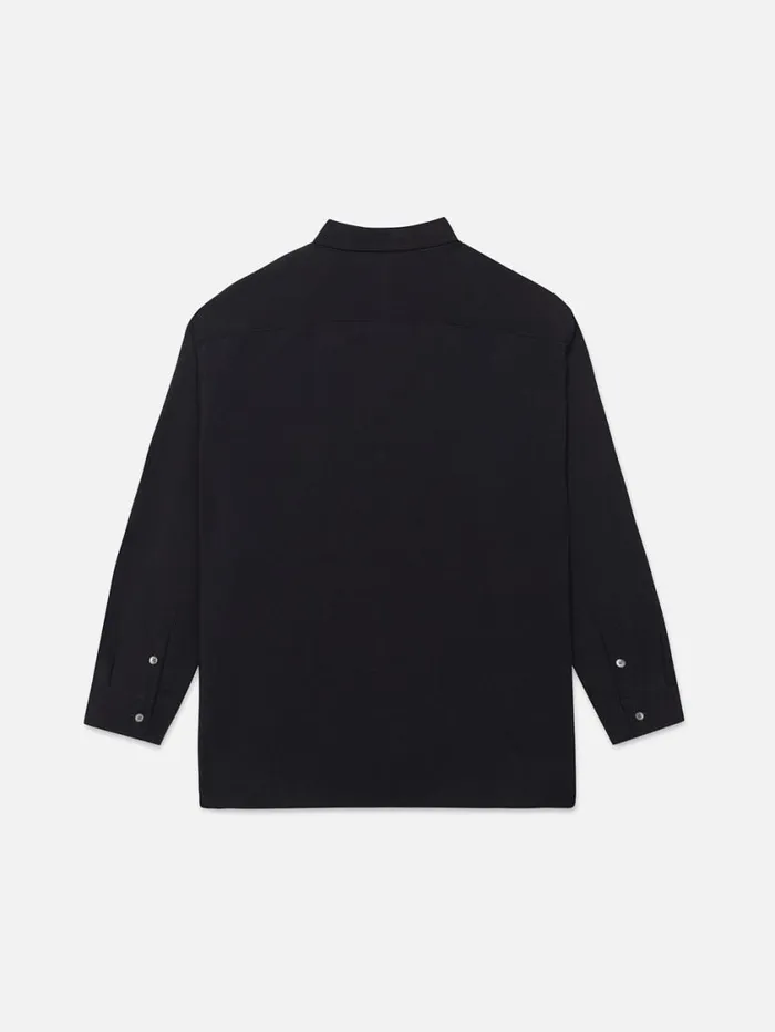 Men Shirts FRAME Wool Blend Relaxed Shirt 8212 Dark Navy Men Shirts FRAME Wool Blend Relaxed Shirt 8212 Dark Navy