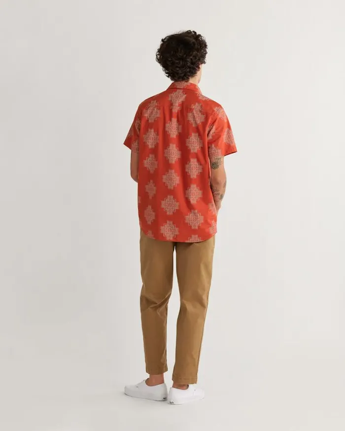 Men SHORTSLEEVE SHORELINE SHIRT Orange Chief Joseph Pendleton Shirts