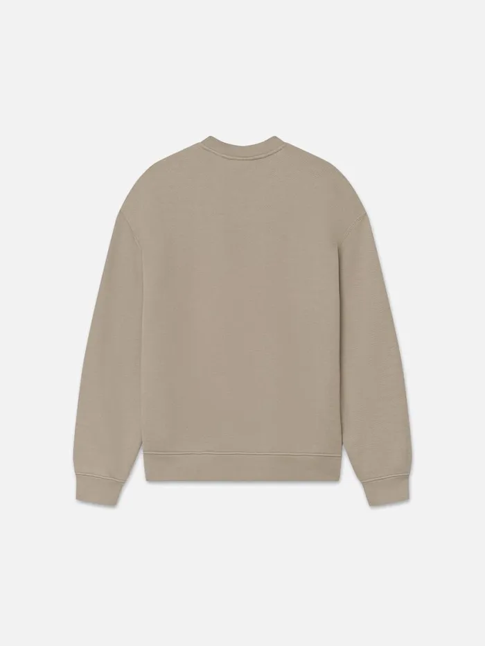 Men Sweaters and Hoodies FRAME Washed Raglan Crewneck 8212 Washed Stone Beige Men Sweaters and Hoodies FRAME Washed Raglan Crewneck 8212 Washed Stone Beige