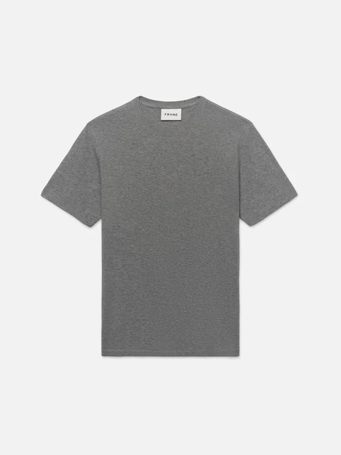 Men Tees FRAME Duo Fold Tee 8212 Heather Grey