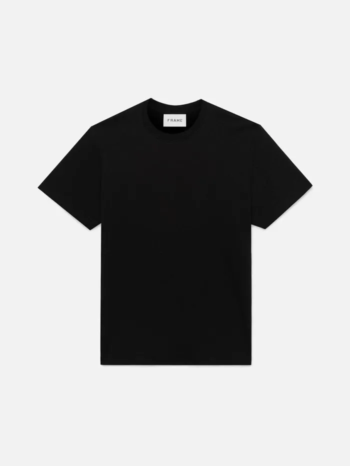 Men Tees FRAME Duo Fold Tee 8212 Noir