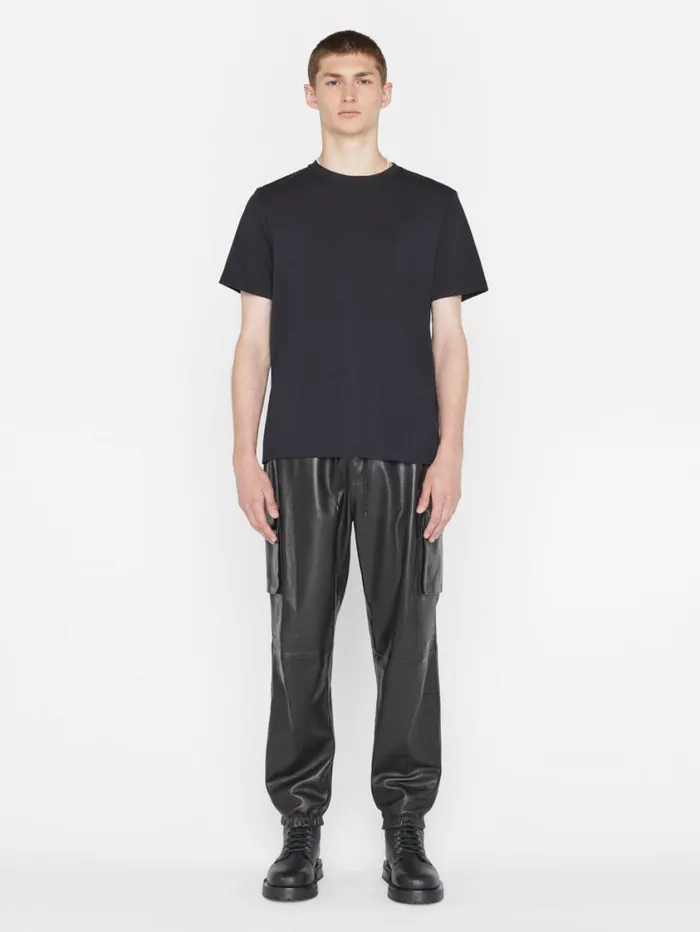 Men Tees FRAME Duo Fold Tee 8212 Noir Men Tees FRAME Duo Fold Tee 8212 Noir