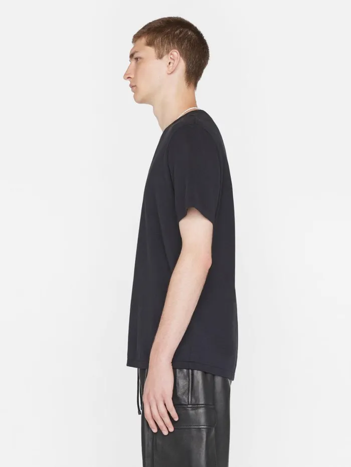 Men Tees FRAME Duo Fold Tee 8212 Noir Men Tees FRAME Duo Fold Tee 8212 Noir