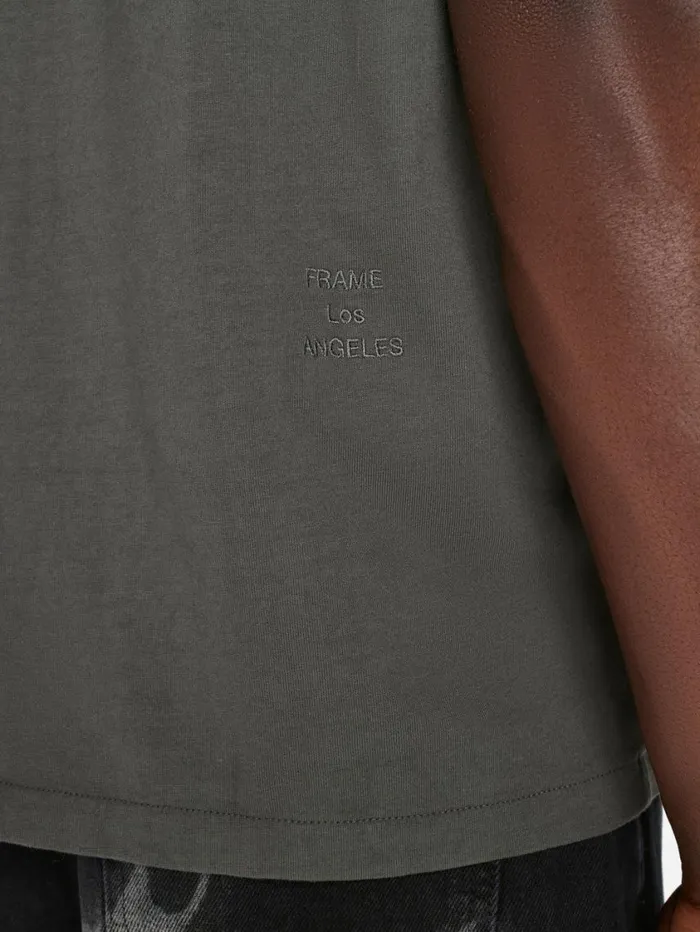 Men Tees FRAME FRAME Logo Tee 8212 Charcoal Grey Men Tees FRAME FRAME Logo Tee 8212 Charcoal Grey