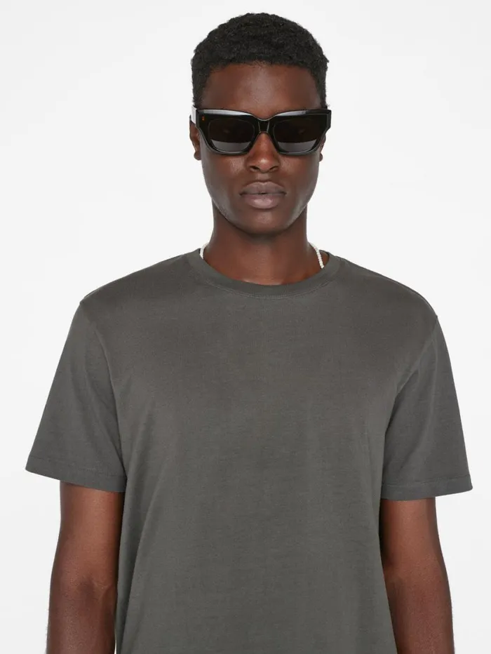 Men Tees FRAME FRAME Logo Tee 8212 Charcoal Grey Men Tees FRAME FRAME Logo Tee 8212 Charcoal Grey