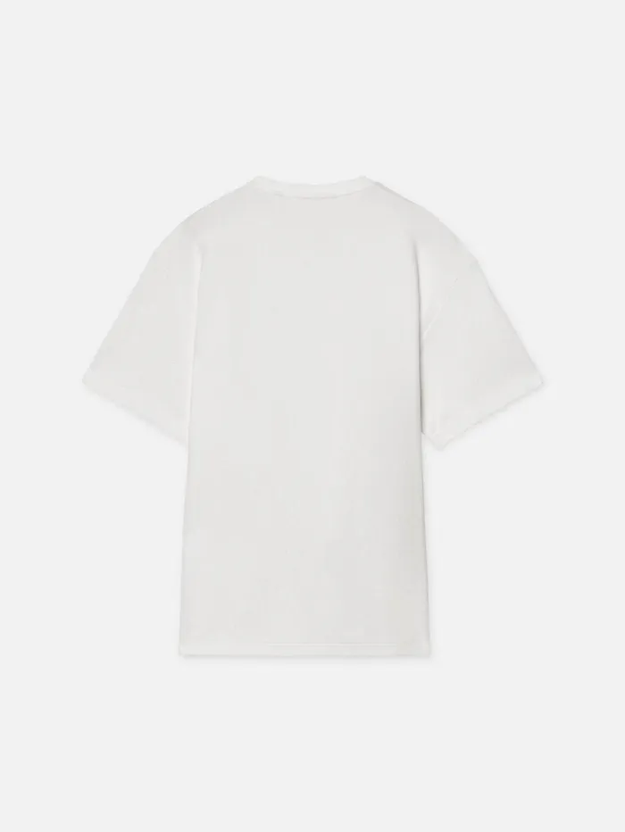 Men Tees FRAME Jacquard Relaxed Tee 8212 Off White Men Tees FRAME Jacquard Relaxed Tee 8212 Off White