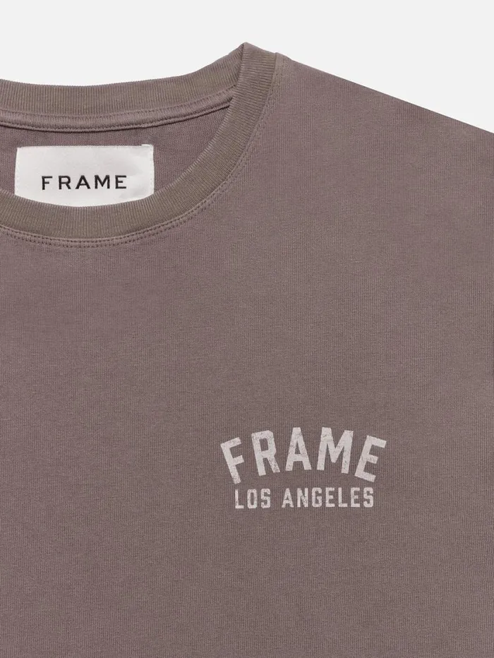 Men Tees FRAME Vintage Print Tee 8212 Washed Dry Rose Men Tees FRAME Vintage Print Tee 8212 Washed Dry Rose