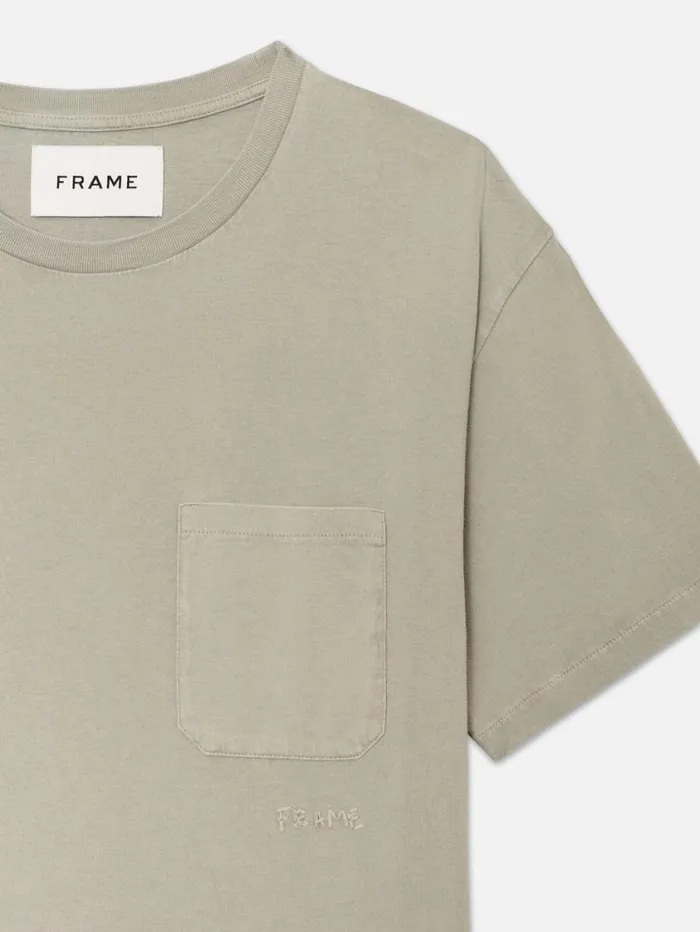 Men Tees FRAME Vintage Tee 8212 Vintage Smoke Beige Men Tees FRAME Vintage Tee 8212 Vintage Smoke Beige