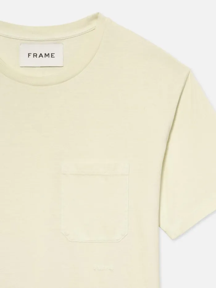 Men Tees FRAME Vintage Tee 8212 White Sand