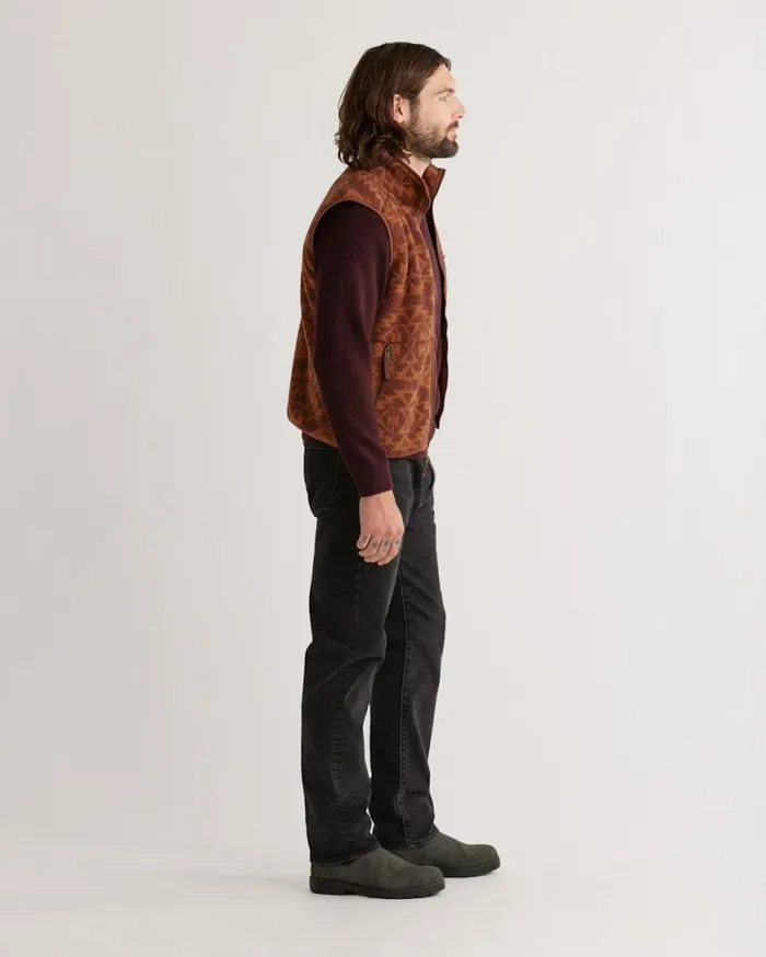 Men UNISEX FLEECE VEST Black Sacred Star Pendleton Jackets and Coats