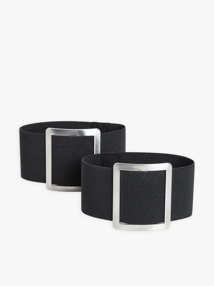MenWomen Agns B Jewellery and Watches Black Square Shoe Buckles