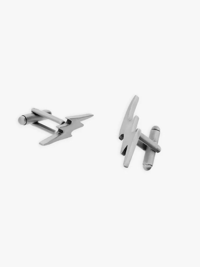 MenWomen Agns B Jewellery and Watches Metallic Brass Lightning Cufflinks