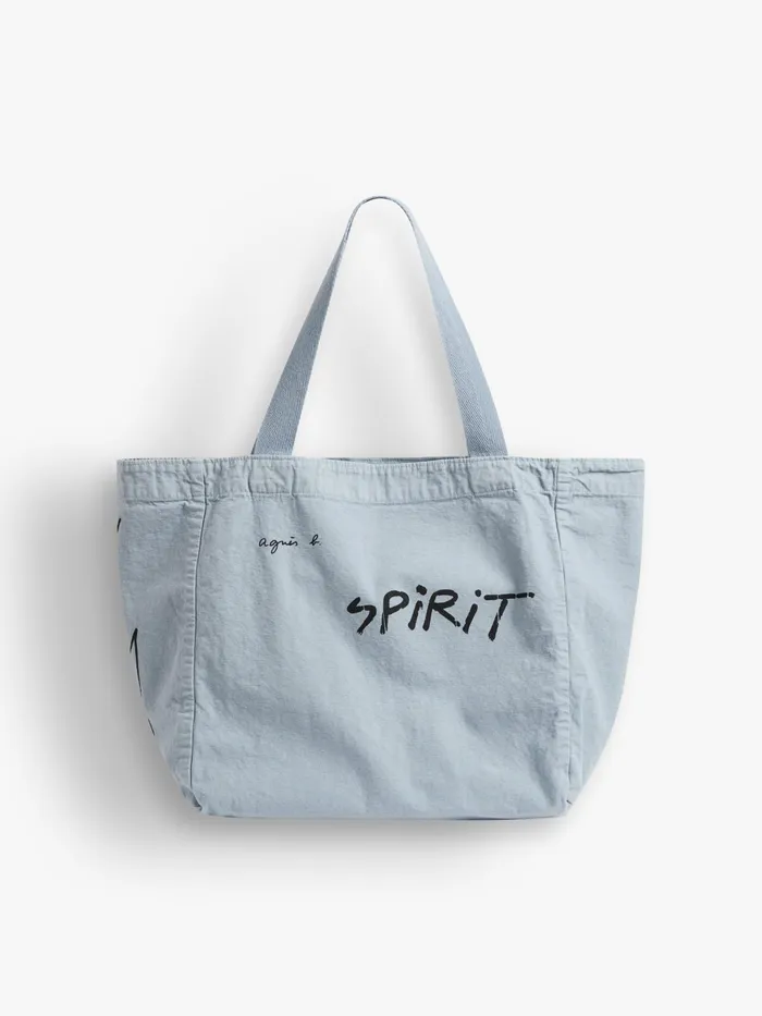 MenWomen Agns B Large Bags and Totes Grey Grand Cabas Spirit In Cotton