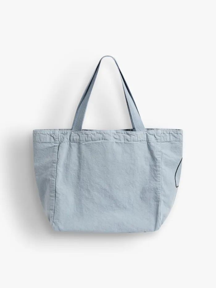 MenWomen Agns B Large Bags and Totes Grey Grand Cabas Spirit In Cotton